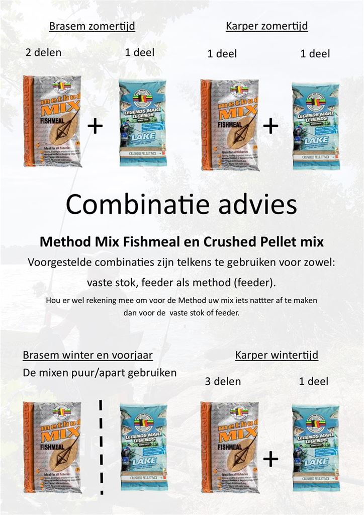 Combinatieadvies Method Mix en Crushed pellet mix 